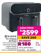 Eiger 11Ltr Trizone Air Fryer