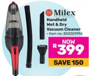 Milex Handheld Wet & Dry Vacuum Cleaner