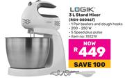 Logik 3Ltr Stand Mixer RSH-080467