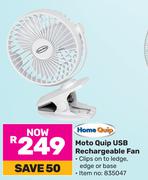 Home Quip Moto Quip USB Rechargeable Fan