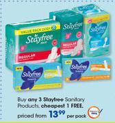 Stayfree Sanitary Products-Per Pack