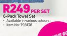 Mainstays 6-Pack Towel Set-Per Set