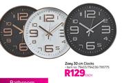 Zoey 30cm Clocks-Each
