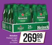 Heineken Premium Lager Handies-24 x 330ml Per Case