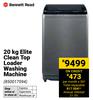 Bennett Read 20Kg Elite Clean Top Loader Washing Machine