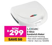 Logik 2-Slice Sandwich Maker