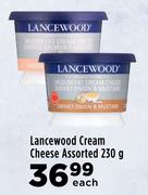 Lancewood Cream Cheese Assorted-230g Each