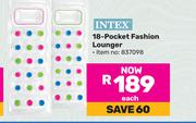 Intex 18 Pocket Fashion Lounger