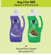 M Tile & Floor Cleaner (All Variants)-For Any 2 x 1.5L