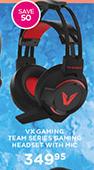 VX Gaming Team Series Gaming Headset With Mic