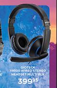 Gioteck Wired Stereo Headset Multi BLK
