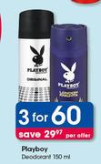 Playboy Deodorant-3 x 150ml