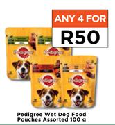 Pedigree Wet Dog Food Pouches Assorted-For Any 4 x 100g