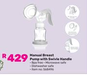 Snookums Manual Breast Pump With Swivel Handle