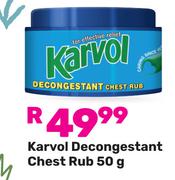Karvol Decongestant Chest Rub-50g