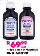 Phipp's Milk Of Magnesia Assorted-100ml Each