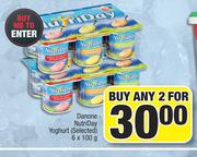 Danone Nutriday Yoghurt (Selected)-For Any 2 x 6 x 100g