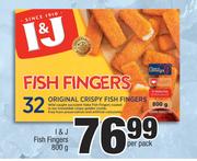 I & J Fish Fingers-800g Per Pack