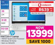 Hp Intel Core i7 Laptop 824225-On 5GB Data