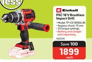 Einhell PXC 18V Brushless Impact Drill TP-CD 18/60Li BL
