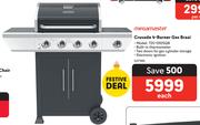Megamaster Crusade 4 Burner Gas Braai 720-0925QB