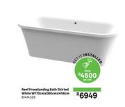 Reef Freestanding Bath Skirted White W170cm x D80cm x H56cm 81474329