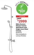Bijiou Durance Shower Column Wall Mount With Single Lever Mixer Chrome 81491237