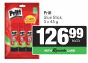 Pritt Glue Stick-3 x 43g