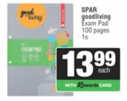 Spar Good Living Exam Pad 100 Pages-1s