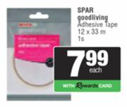 Spar Good Living Adhesive Tape 12 x 33m-1s