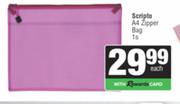 Scripto A4 Zipper Bag-1s