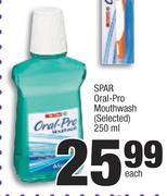 Spar Oral Pro Mouthwash(Selected)-250ml Each