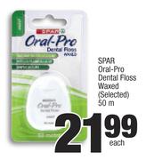 Spar Oral Pro Dental Floss Waxed(Selected)-50m Each
