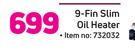 Goldair 9 Fin Slim Oil Heater