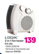 Logik 2 In 1 Fan Heater FH-06