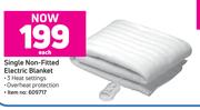 Pure Pleasure Single Non Fitted Electric Blanket