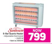 Sunbeam 6 Bar Quartz Heater
