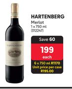 Hartenberg Merlot-750ml Each