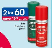 Brut Body Spray-2 x 200ml
