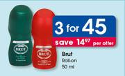 Brut Roll On-3 x 50ml