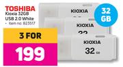 Toshiba Kioxia 32GB USB 2.0 White-For 3