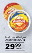 Melrose Wedges Assorted-200g Each