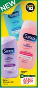Sanex Shower Gel-For 2 x 450ml
