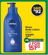 Nivea Body Cream-For 2 x 625ml