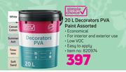 Simple Choice Decoraters PVA Paint Assorted-20 L