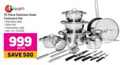 Tissolli 15 Piece Stainless Steel Cookware Set-Per Set