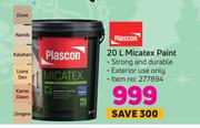 Plascon Micatex Paint-20 L