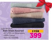 Glodina Bath Sheet Assorted-For 2