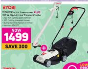 Ryobi 1200W Electric Lawnmower Plus 310W Electric Line Trimmer Combo