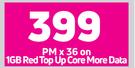 Huawei Nova Y61 Smartphone-On 1GB Red Top Up Core More Data